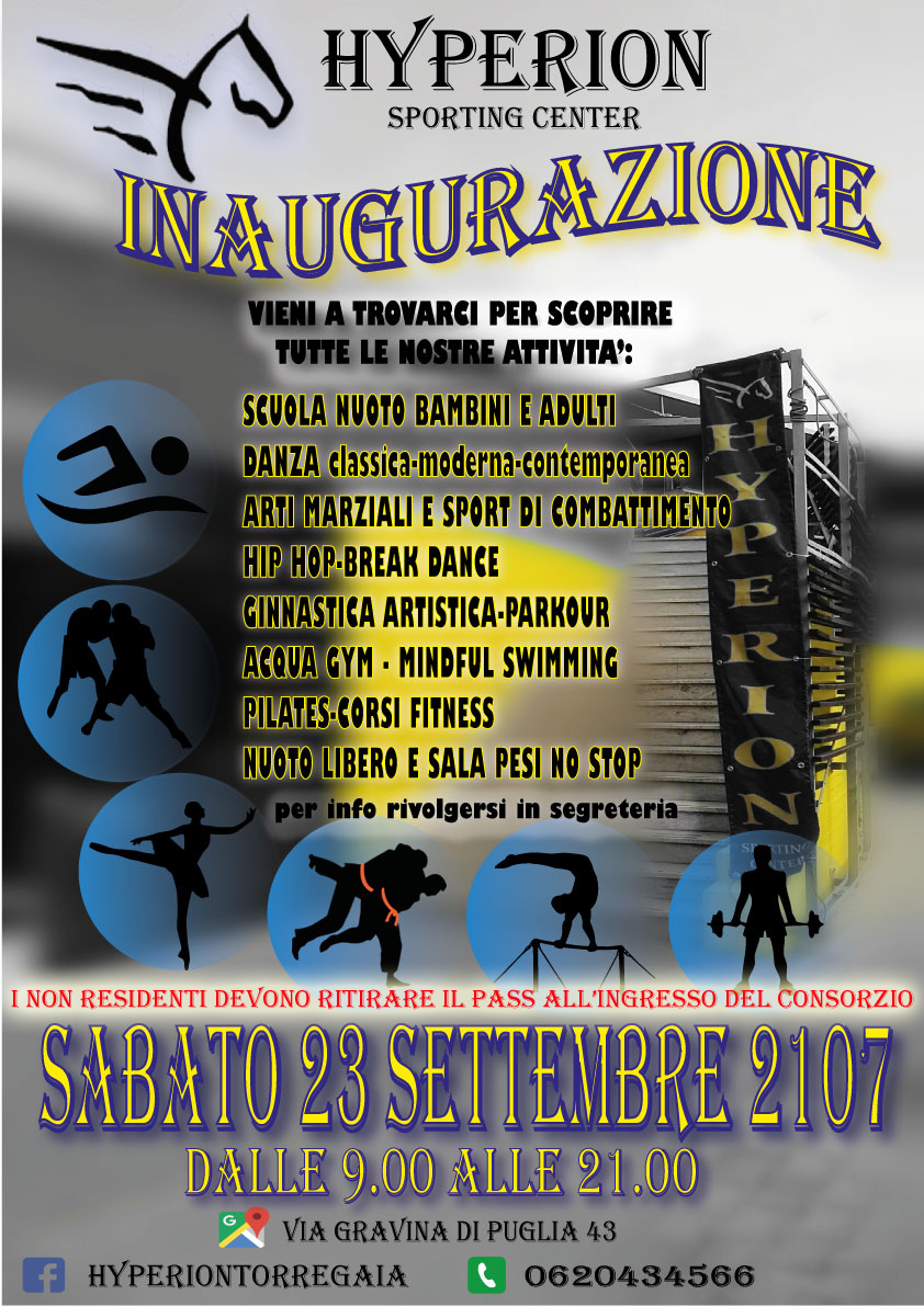 Inaugurazione HYPERION SPORTING CENTER