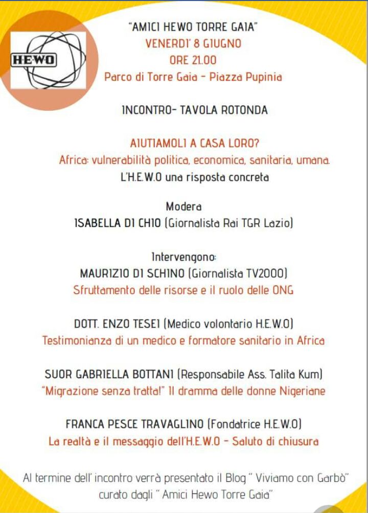 hewo programma 2018 venerdi